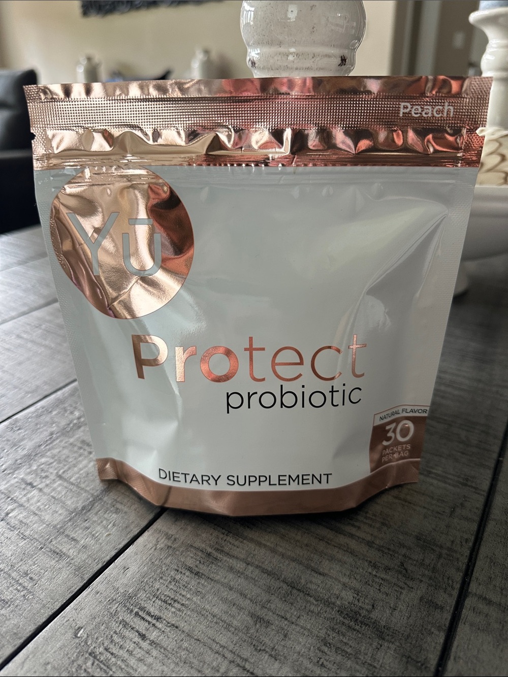Yuu Protect Probiotic Peach - Rose Gold & White Packaging